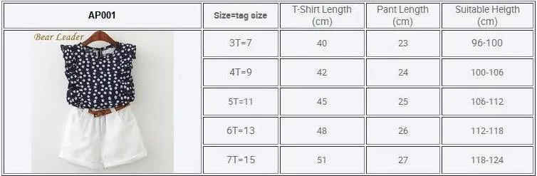 2 Piece Girls Clothing Sets New Summer Sleeveless T-shirt Print Bow Skirt Shorts for Kids Clothing Sets Outfit