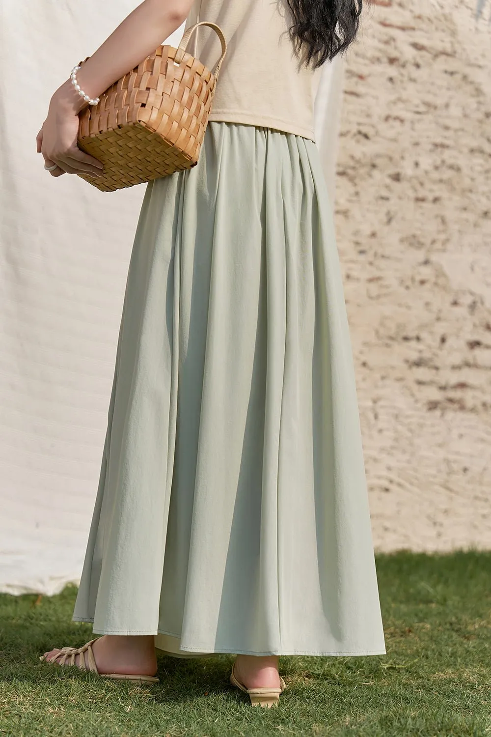 A Line Maxi Skirt for Women