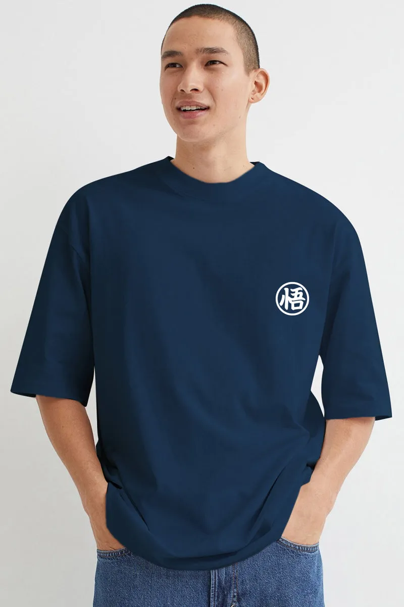 Anime T. Blue Oversized T-Shirt