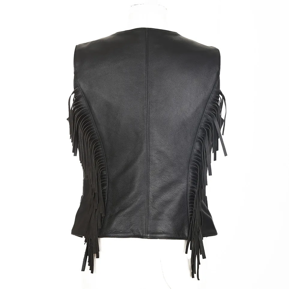 Apache Women's Motorcycle Leather Vest