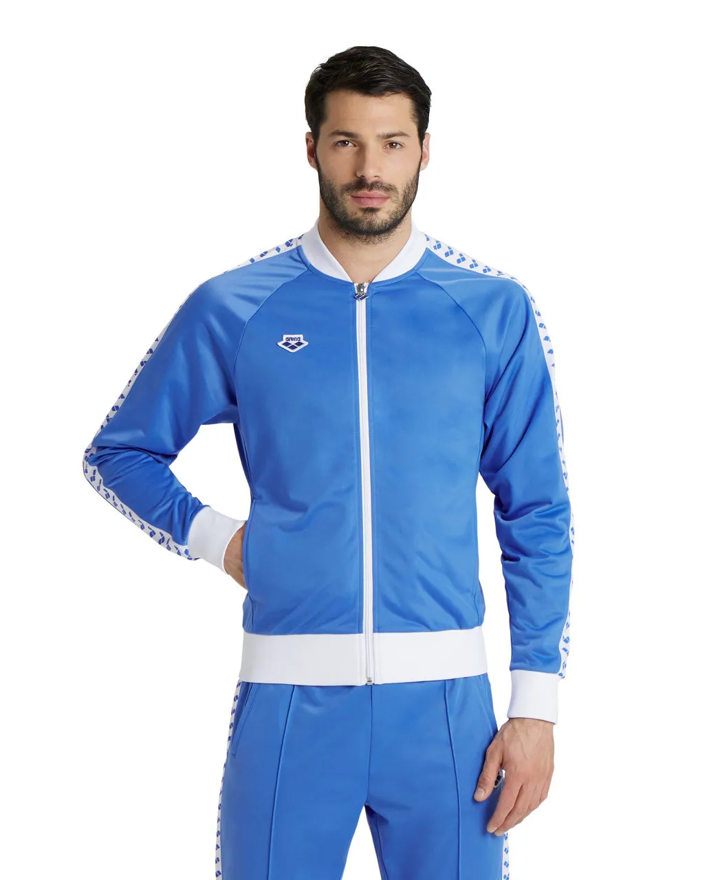 Arena Icons Men's Team Relax Jacket - Royal-White-Royal