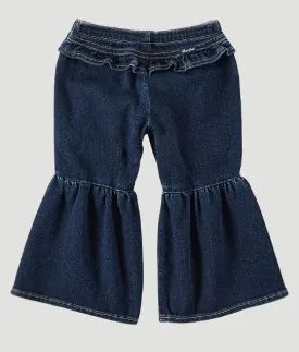 Baby Girl's Wrangler 112321494 Denim Ruffle Leg Flare Jeans (0/3M-4T)