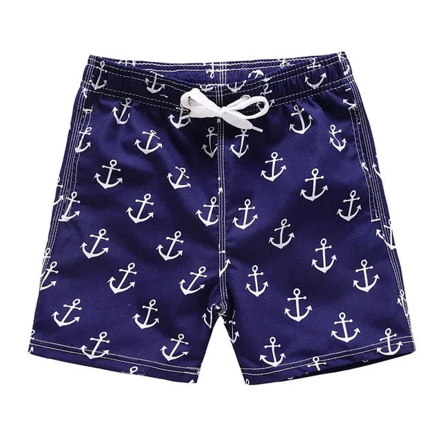 Beach Cartoon And Quick-Drying Shorts For Kids Boys