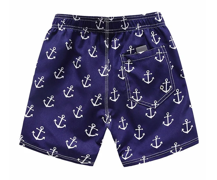 Beach Cartoon And Quick-Drying Shorts For Kids Boys