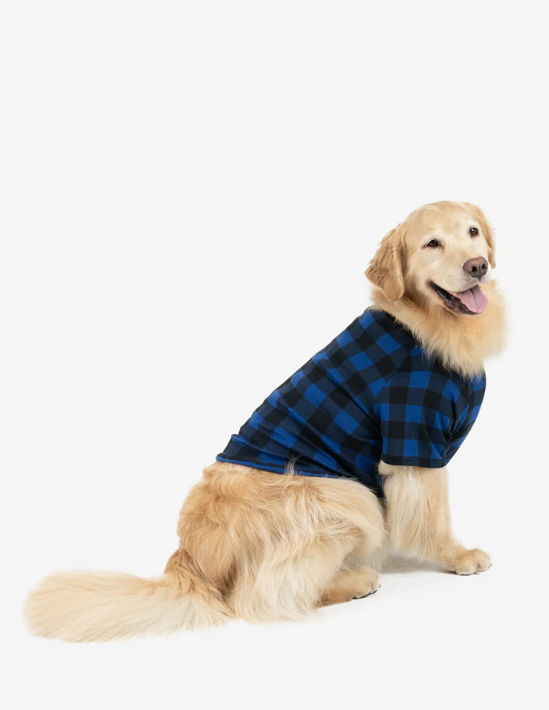 Big Dog Black & Navy Plaid Pajamas