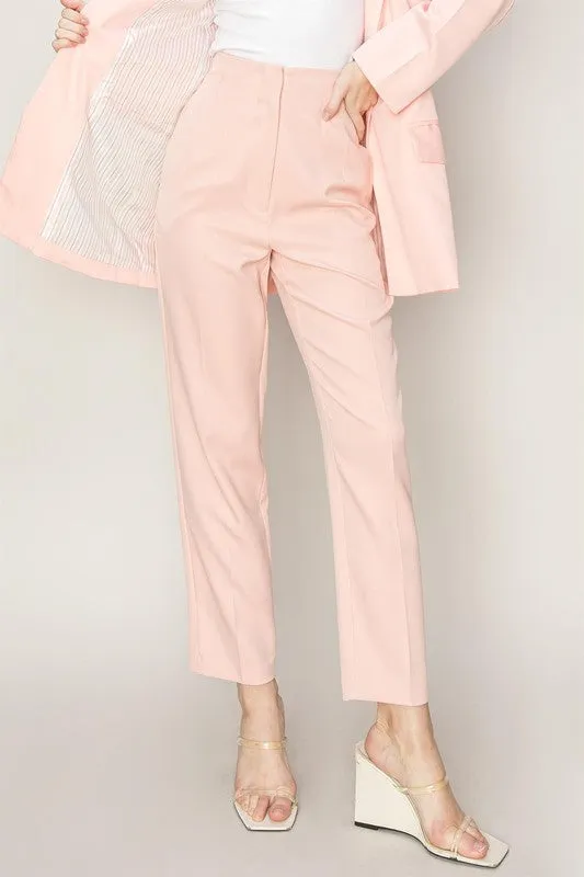 Blush Straight Leg Cropped Pants