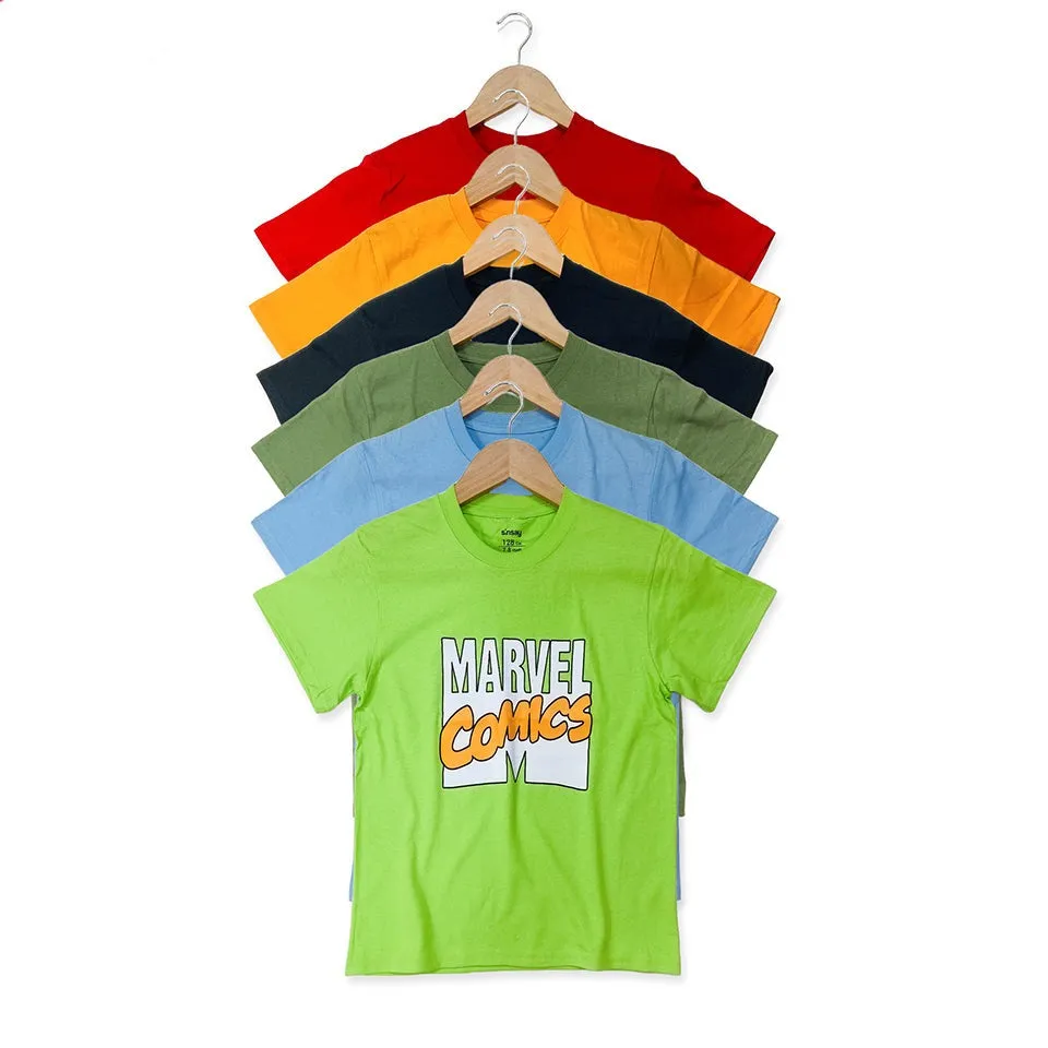 Boys Printed Short Sleeve Cotton T-shirt