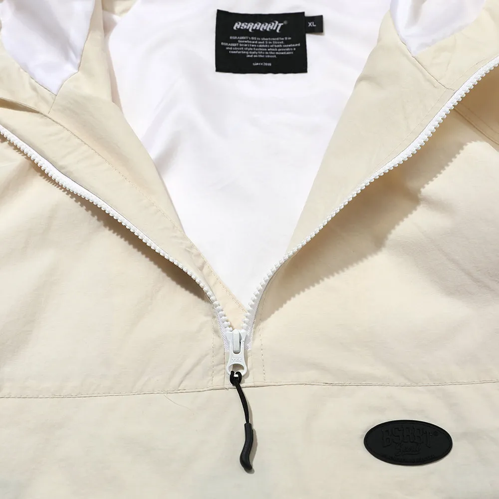 BSP HOODED ANORAK JACKET CREAM