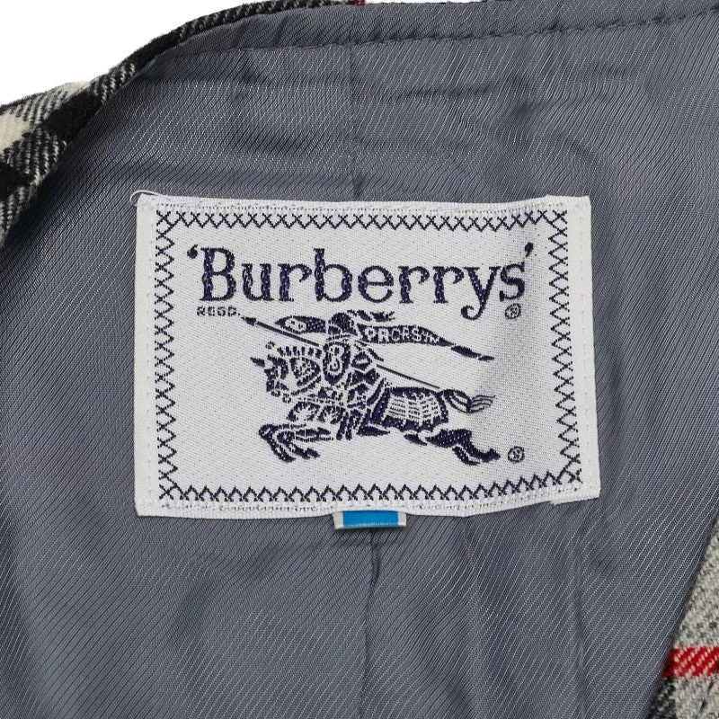 Burberry Nova Check Wool Vest Gray Multicolor