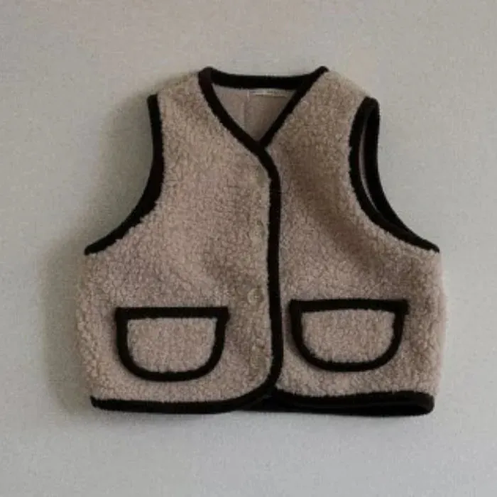 Button Down Sherpa Vest