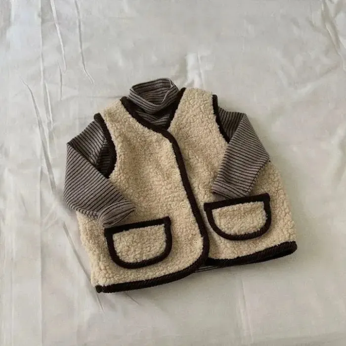 Button Down Sherpa Vest