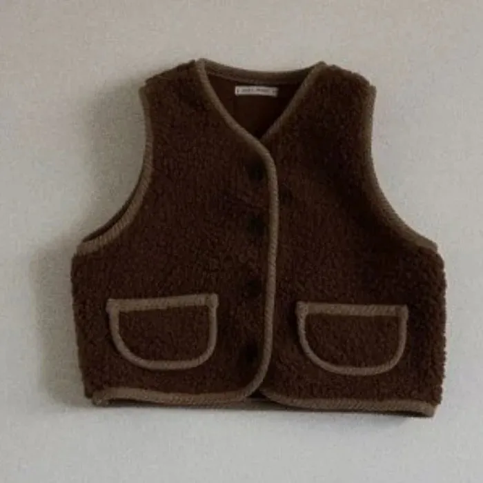 Button Down Sherpa Vest