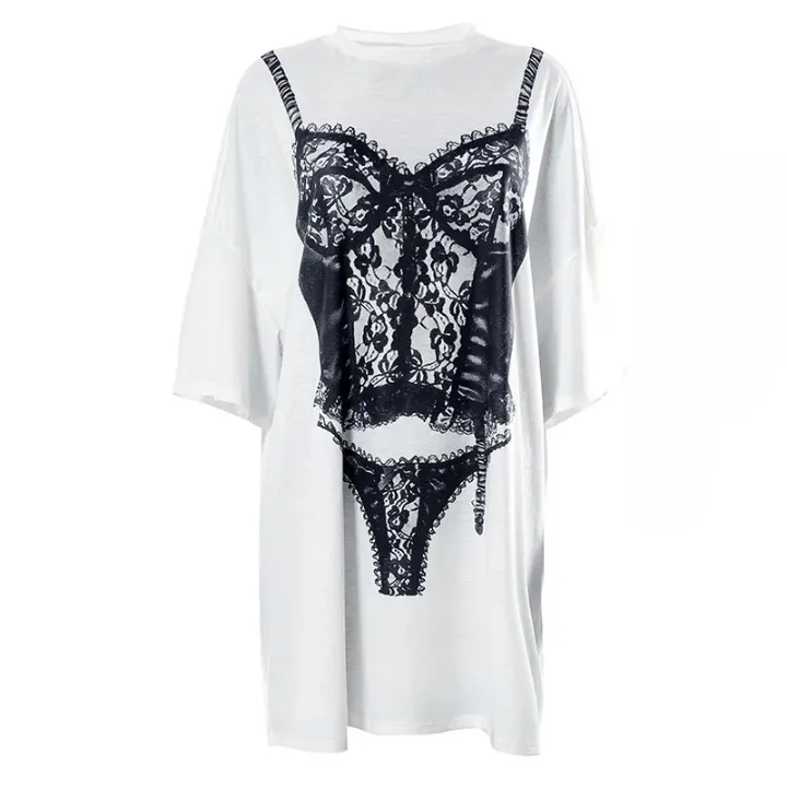 Calista Lingerie Prints Oversized T-Shirts