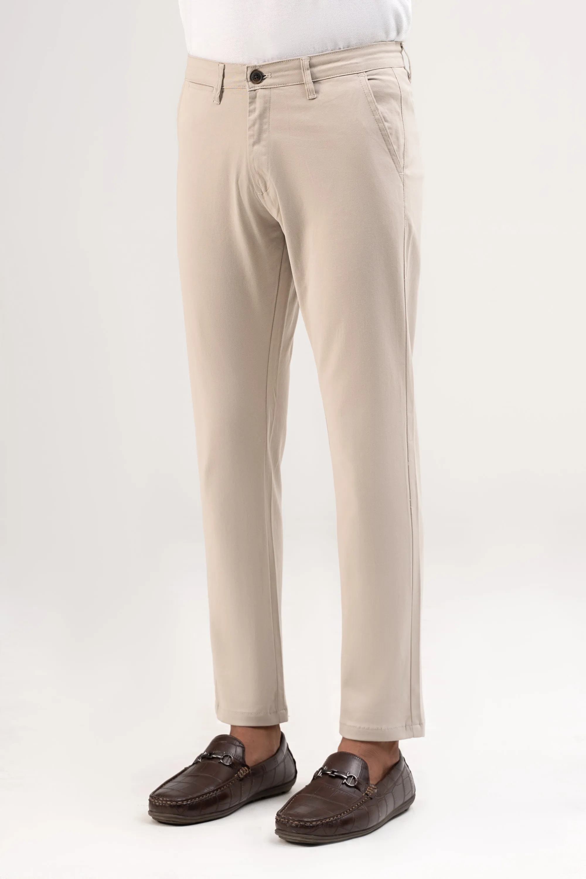 CASUAL PANT CROSS POCKET BEIGE