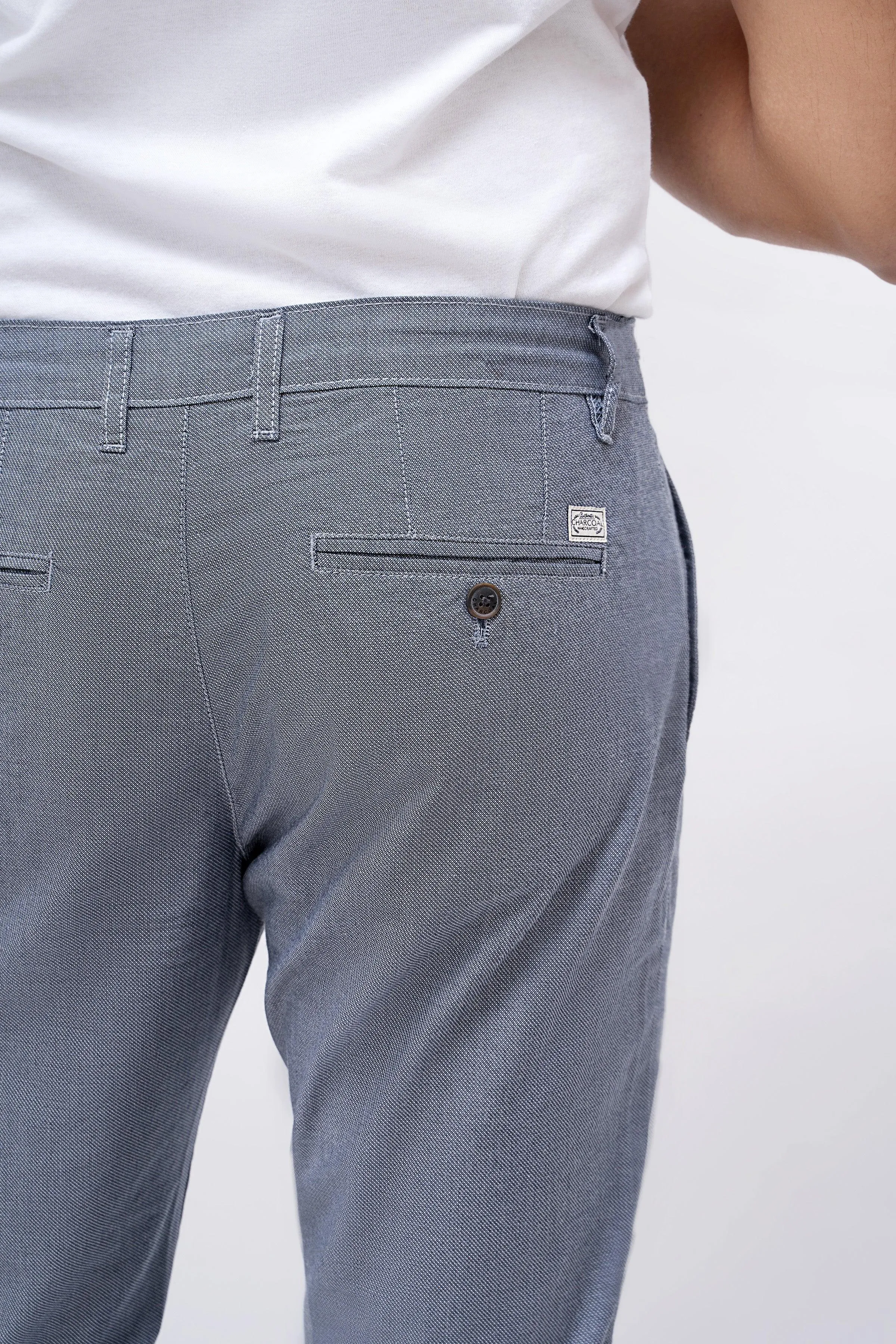 CASUAL PANT CROSS POCKET BLUE GREY