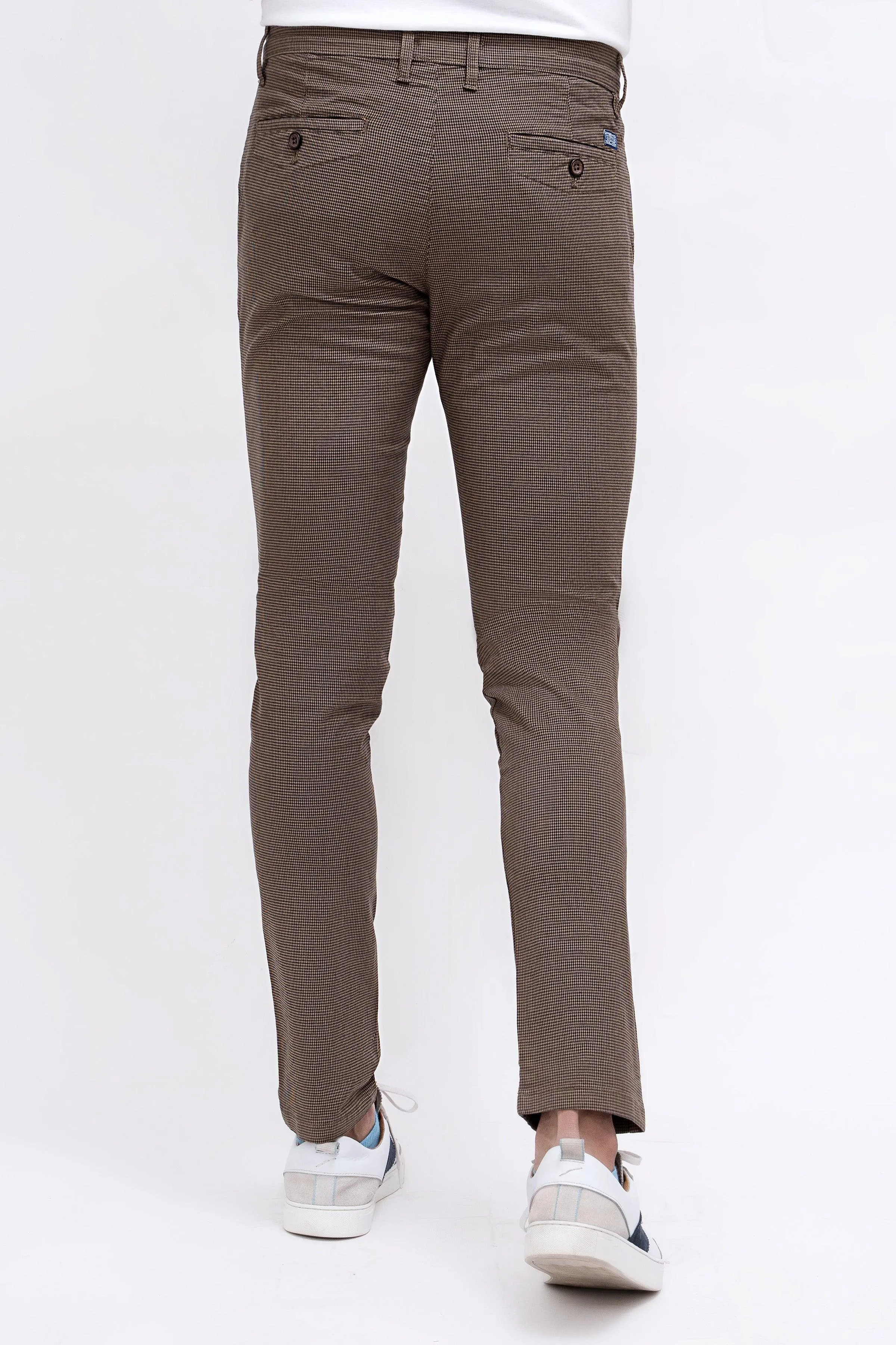 CASUAL PANT CROSS POCKET BROWN BLACK