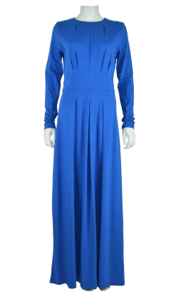 Chic Knit Maxi Dress- Blue