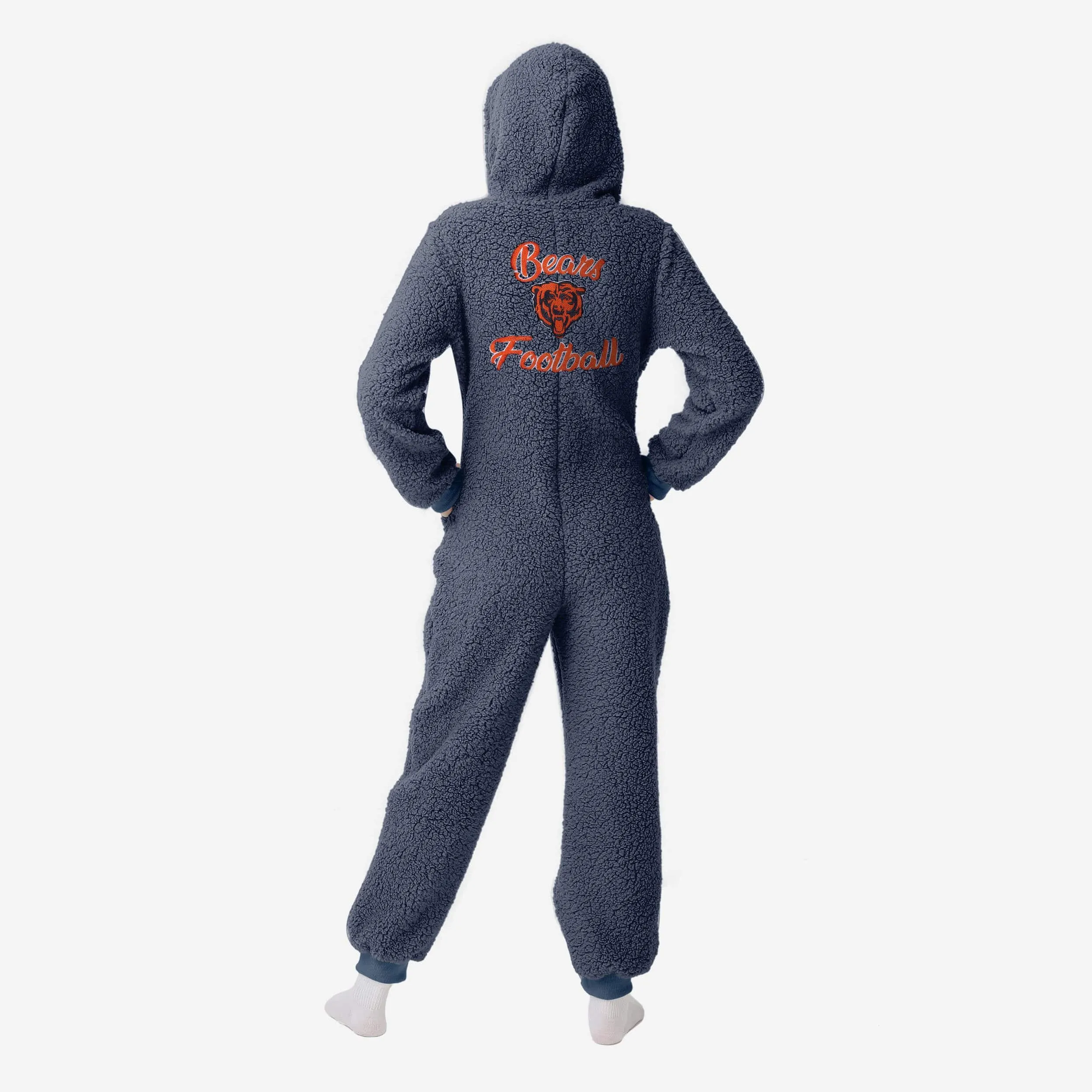 Chicago Bears Womens Sherpa One Piece Pajamas