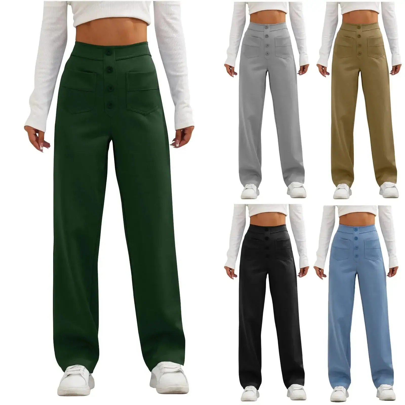 ChicFlex High-Waisted Casual Pants - Free Shipping!