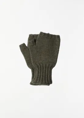 Chunky Fingerless Glove — Khaki