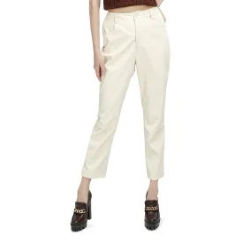 Cream Straight Pants