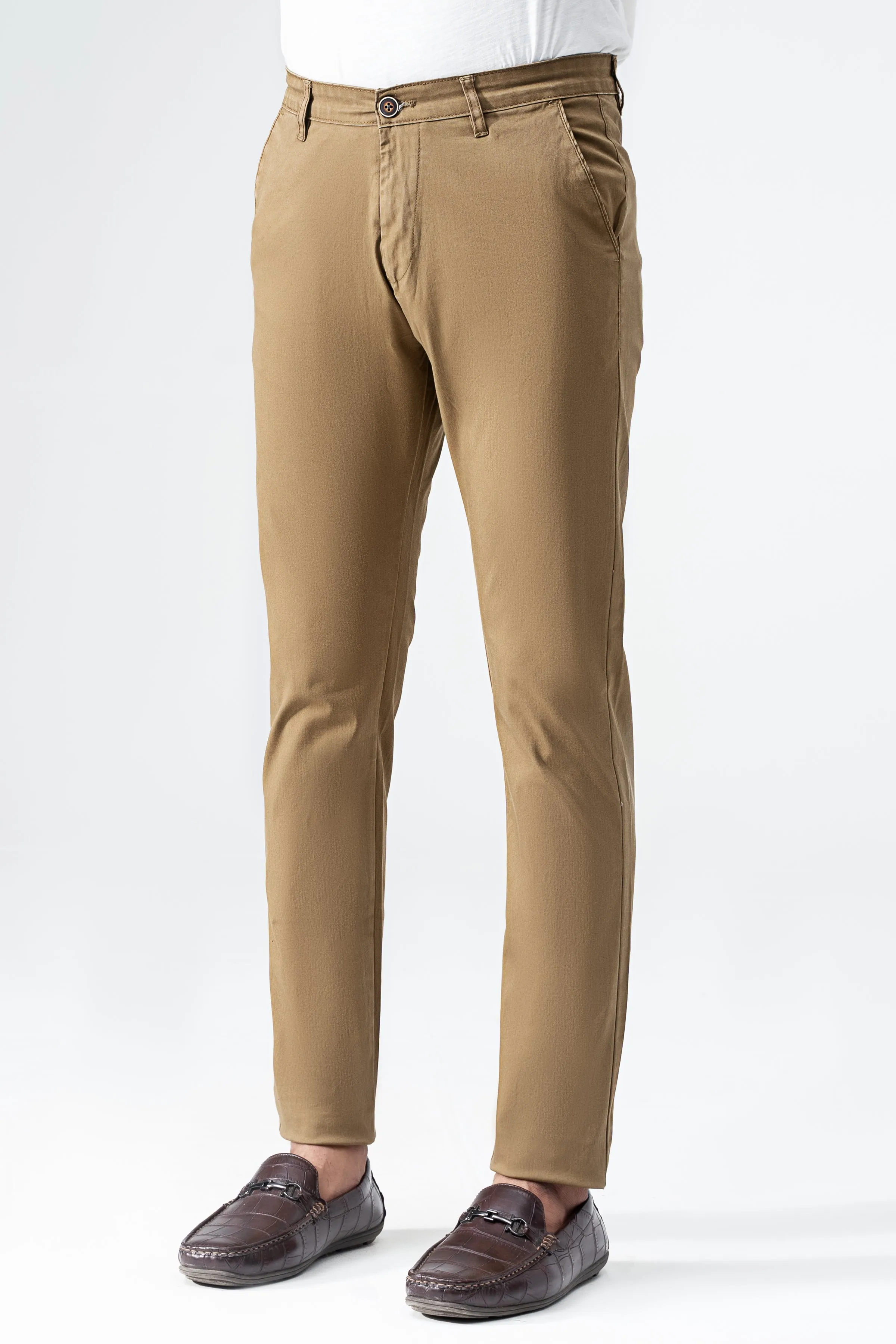 CROSS POCKET TWILL SLIMFIT PANT DARK KHAKI