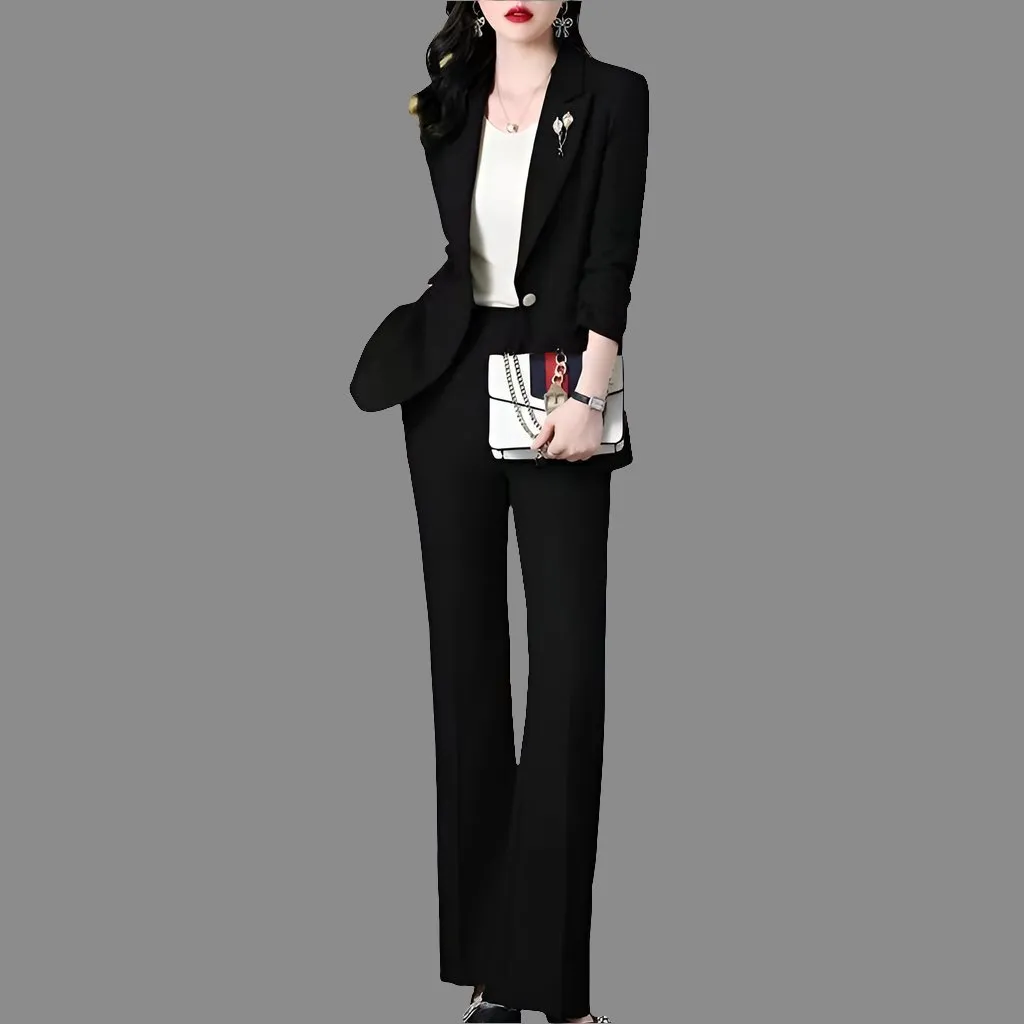 Elegant Women's Business Suit – Stylish 2-Piece Set in Multiple Colors & Sizes M-4XL