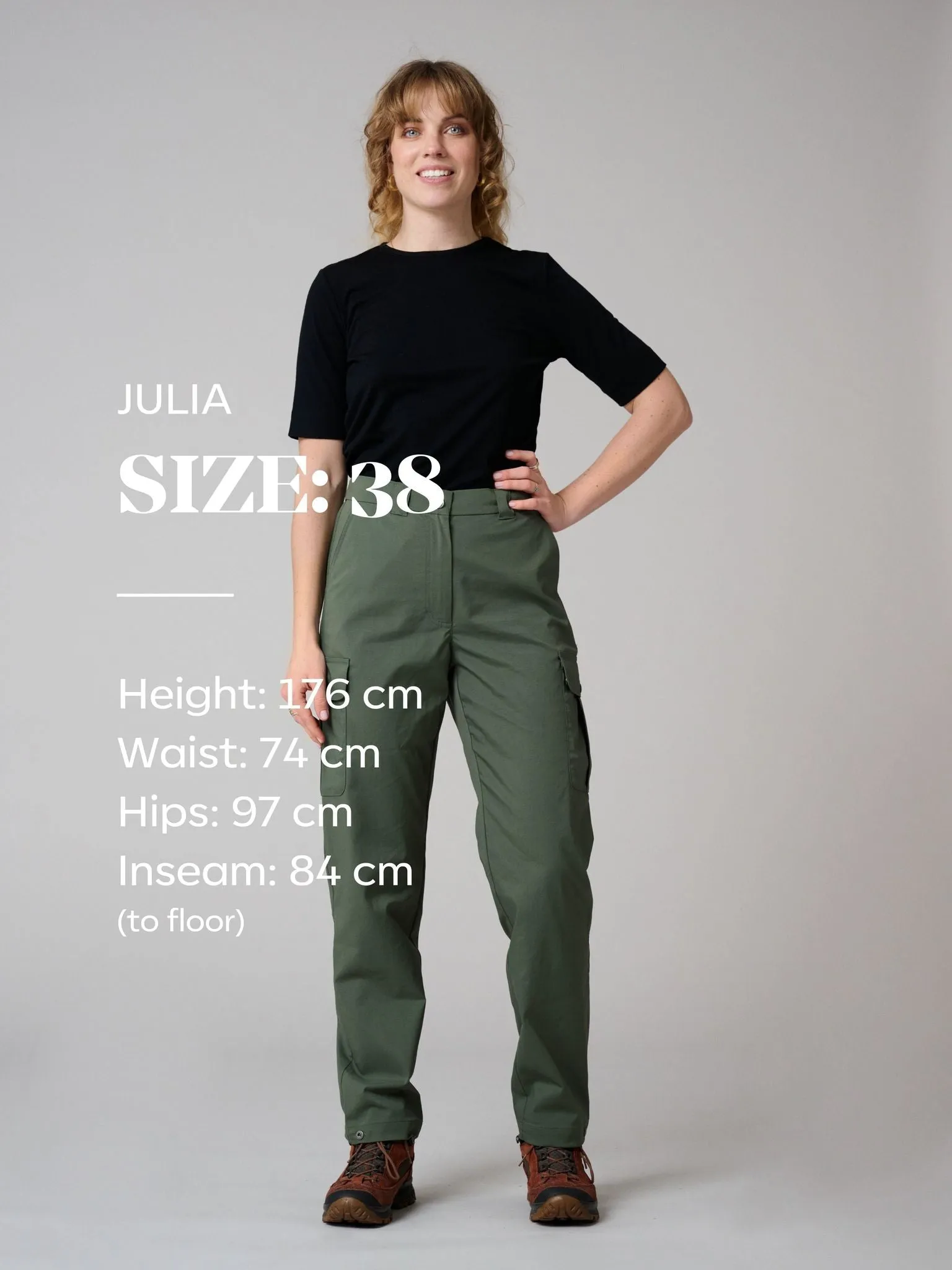 Elsa Cargo Pants Black