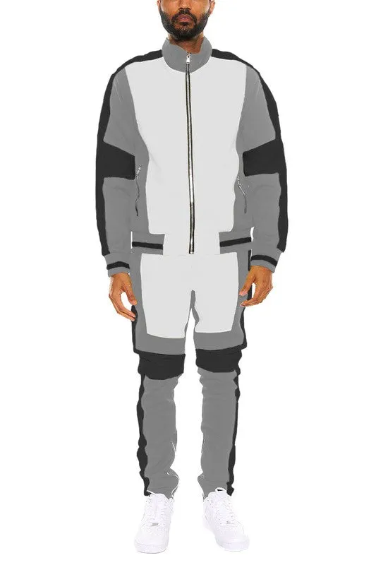 Eric Color Block Track Suit