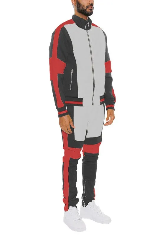 Eric Color Block Track Suit