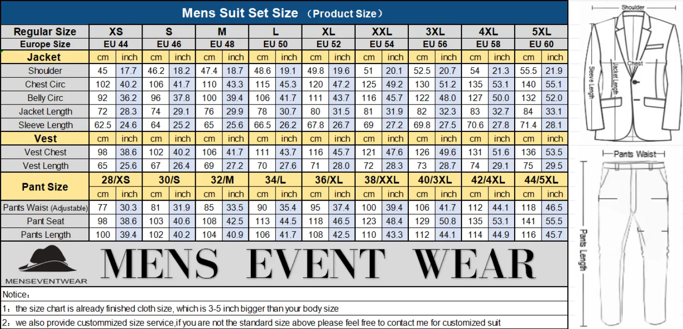 Fashion Double Breasted 2 pieces Mens Suit For Wedding (Vest Pants)