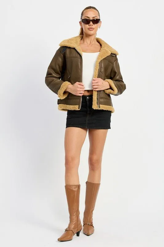 Faux Shearling Jacket