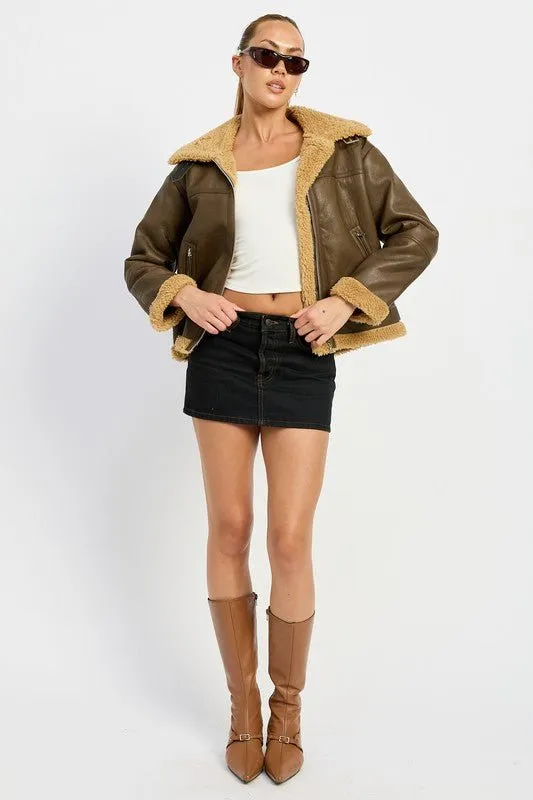 Faux Shearling Jacket