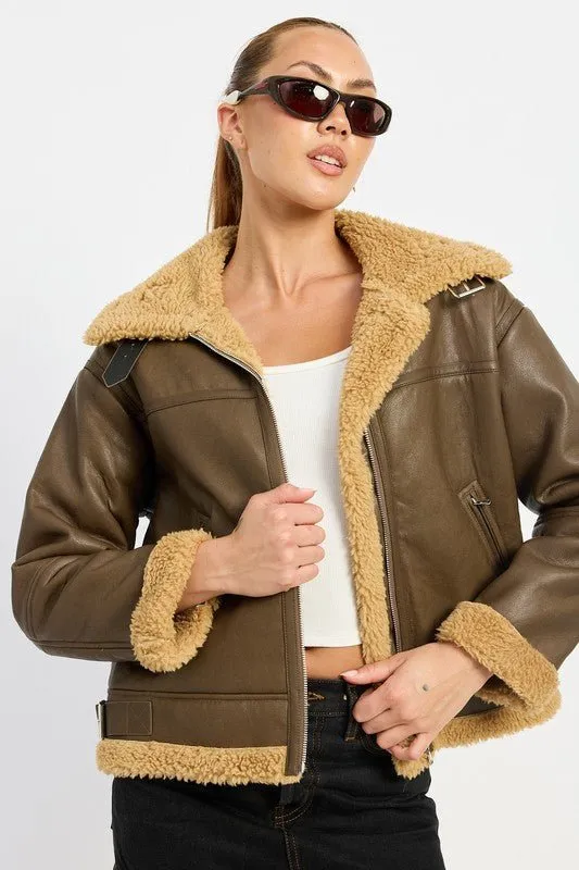 Faux Shearling Jacket