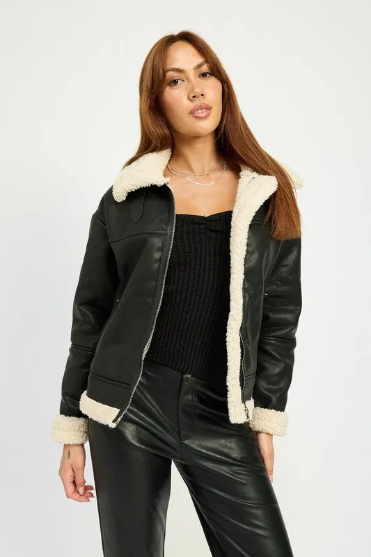 Faux Shearling Jacket