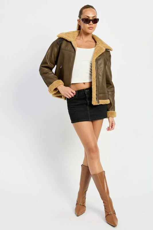 Faux Shearling Jacket