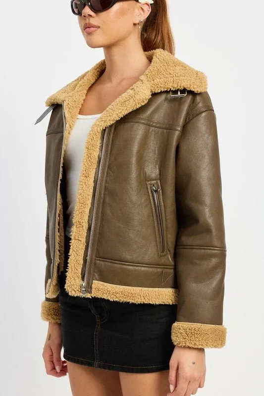 Faux Shearling Jacket