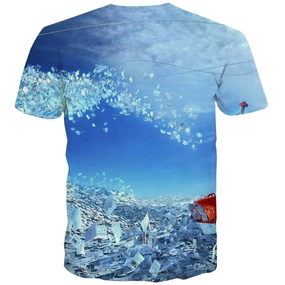 fishing T shirts Men fish Tshirts Novelty Short Sleeve Hip hop Digital O-neck