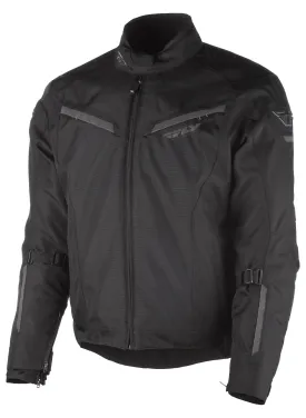 Fly Racing Strata Men's Black Mesh/Textile Jacket