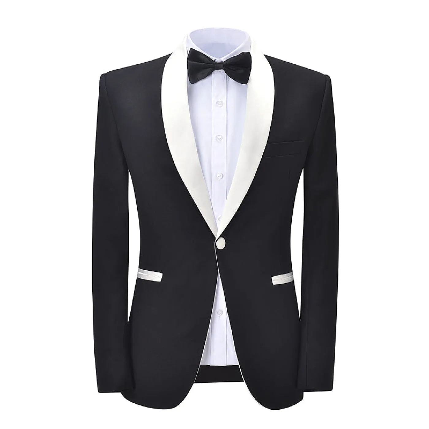 Formal Mens Suit 2 Pieces Shawl Lapel Tuxedos For Wedding (Blazer Pants)