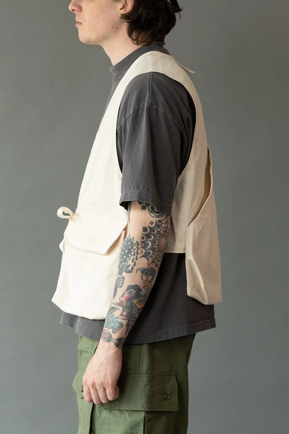 Fowl Vest - Natural 6.5oz Flat Twill