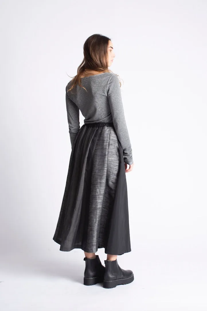 Francesca Marchisio - H20 Skirt: Black & Grey