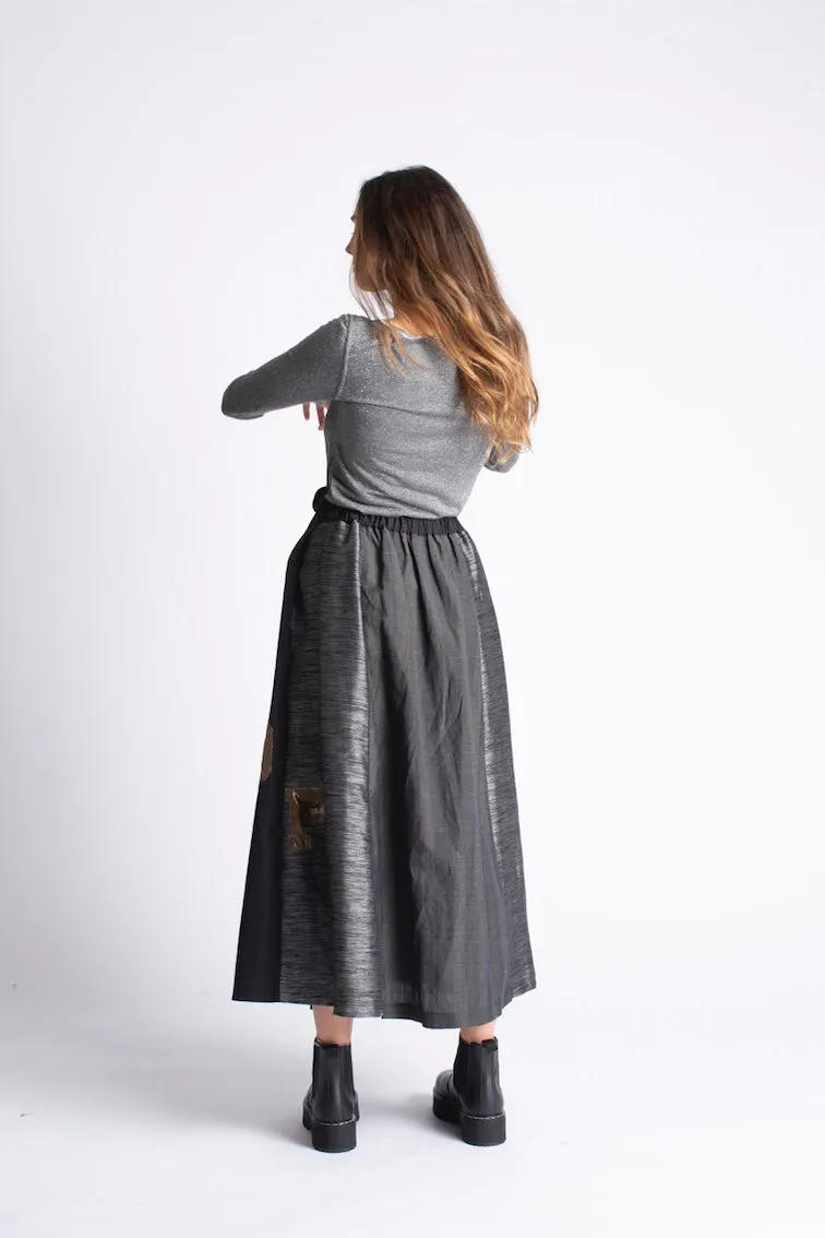 Francesca Marchisio - H20 Skirt: Black & Grey