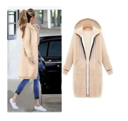 Glamzlife's Hooded Long Sleeved Women's Jacket