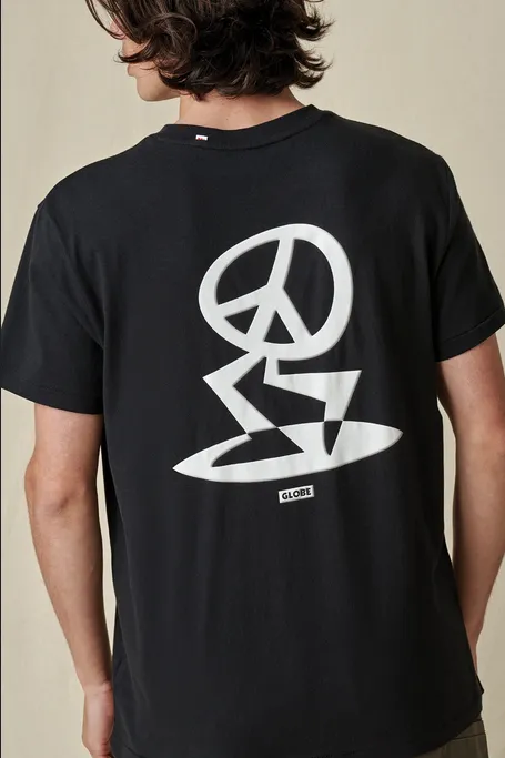 Globe t-shirt manica corta Peace Uomo Tee GB02241001 BLK black