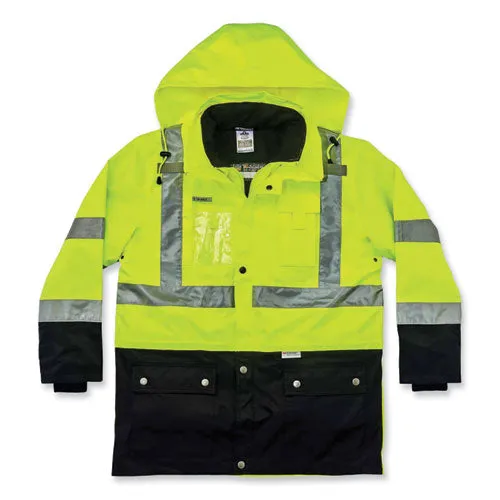 Glowear 8388 Class 3/2 Hi-vis Thermal Jacket Kit, 2x-large, Lime, Ships In 1-3 Business Days