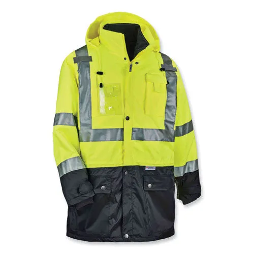 Glowear 8388 Class 3/2 Hi-vis Thermal Jacket Kit, 2x-large, Lime, Ships In 1-3 Business Days