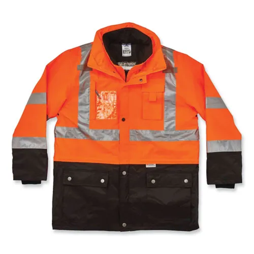 Glowear 8388 Class 3/2 Hi-vis Thermal Jacket Kit, Large, Orange, Ships In 1-3 Business Days