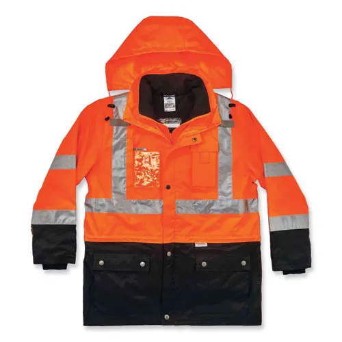 Glowear 8388 Class 3/2 Hi-vis Thermal Jacket Kit, Large, Orange, Ships In 1-3 Business Days