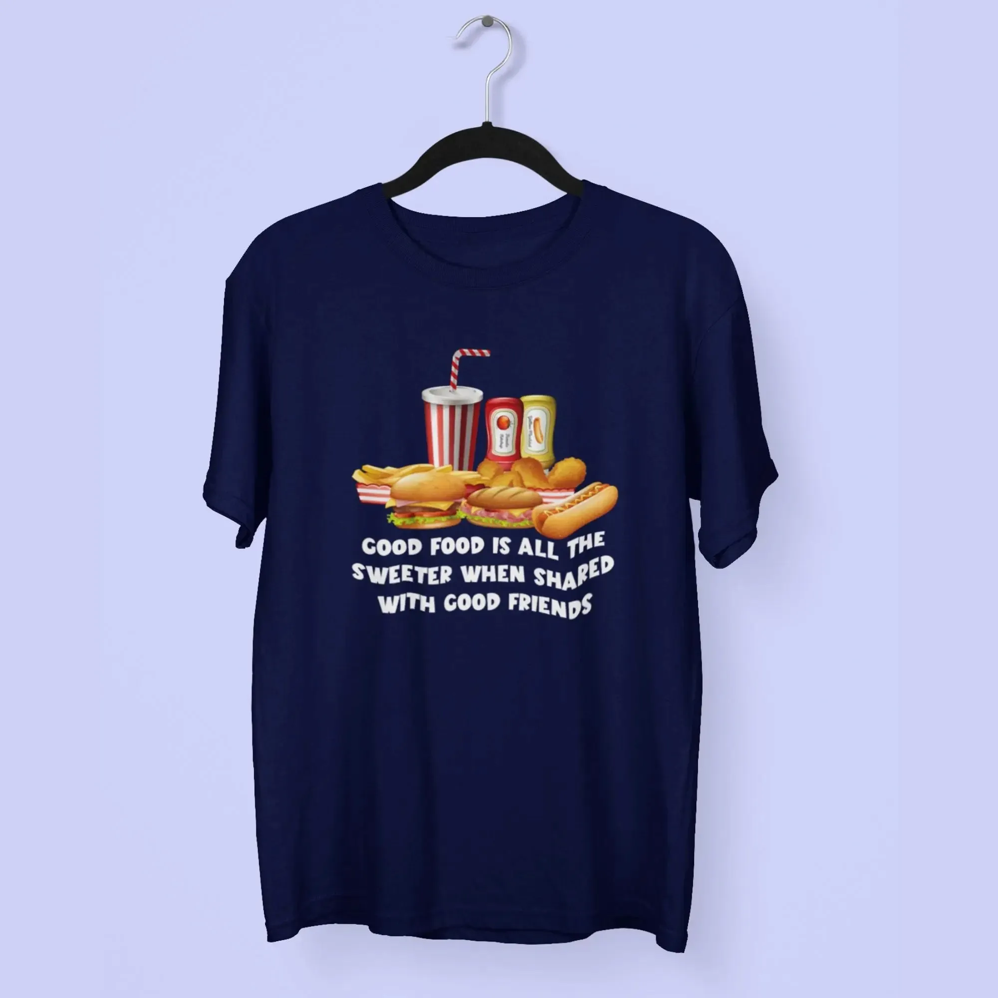 Good Food Round Neck Half Sleeve Classic T-Shirt